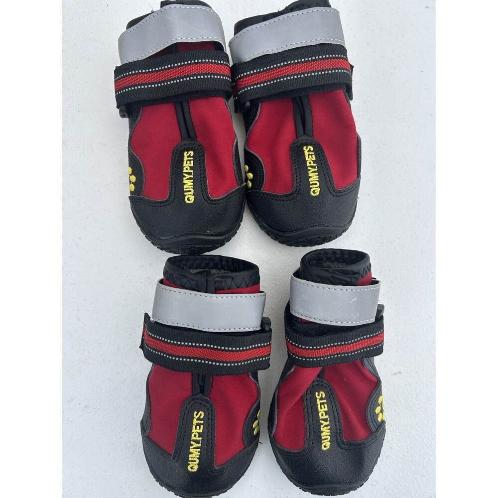 QUMY Dog Shoes/Socks – Size 6 (Pack of 4) Provide Reliable Paw Protection